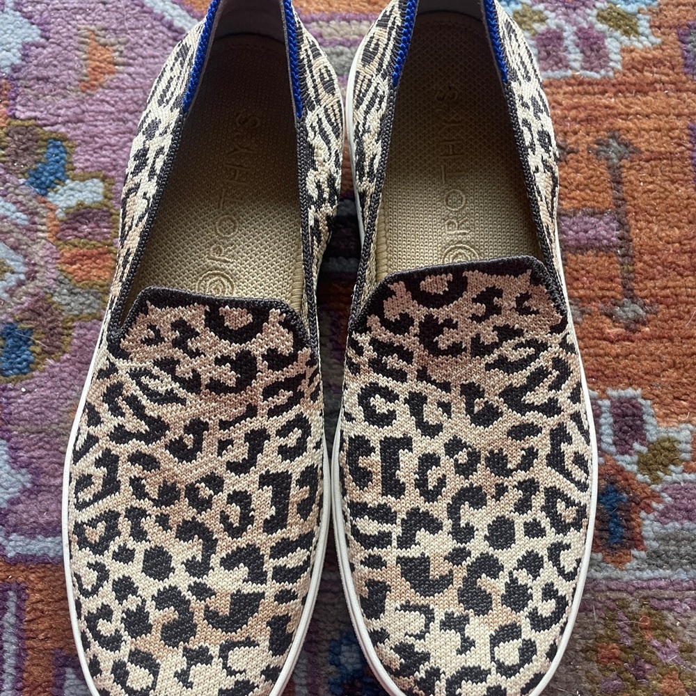 Leopard Print Slip-On Sneakers